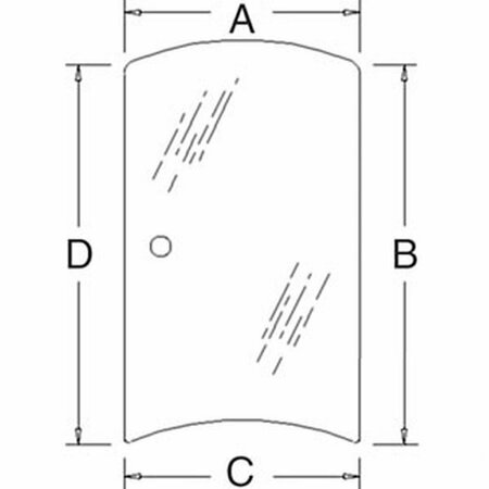 AFTERMARKET LH Side Glass Fits Kubota M5040 M6040 M7040 M8540 M9540 Models 3C581-70530 3C581 CAH40-0006